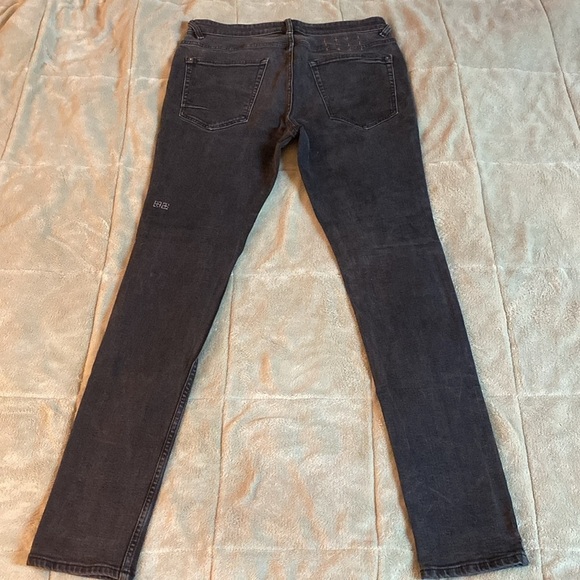 Ksubi Wolf Gang Slim Straight Black Red Denim Jeans - Picture 3 of 7